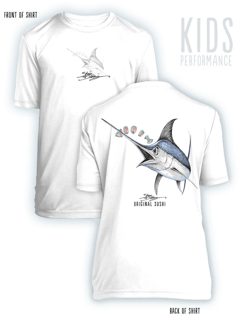 Original Sushi - KIDS Short Sleeve Performance - 100% Polyester